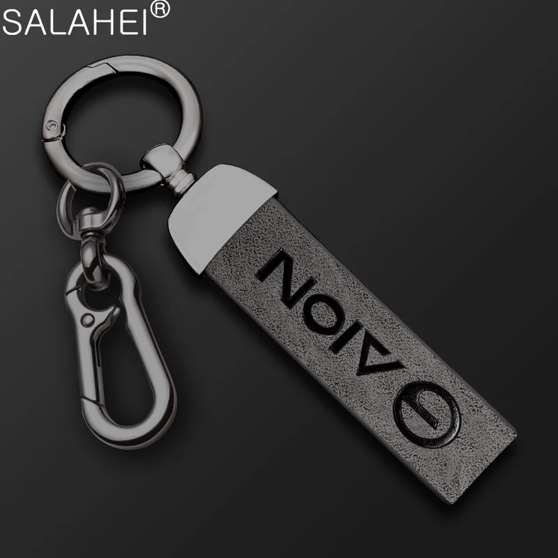 

Car Leather Fiber Keychain Metal Keyring For Gac New Energy Trumpchi Aion S V Y LX GE3 GA3S Auto Key Chain Interior Accessories