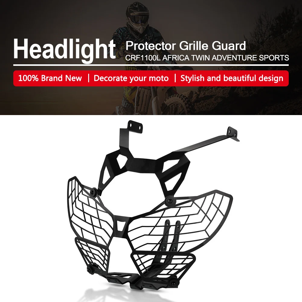 Motorcycle Headlight Protector Grille Guard Cover Protection For Honda CRF1000L Africa Twin Adventure Sports 2017-2021 2015 2016