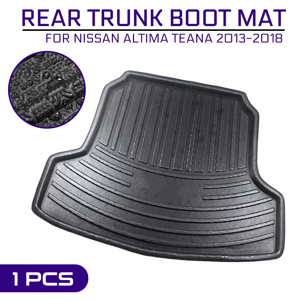 

Car Floor Mat Carpet Rear Trunk Anti-mud Cover For Nissan Altima Teana 2013 2014 2015 2016 2017 2018