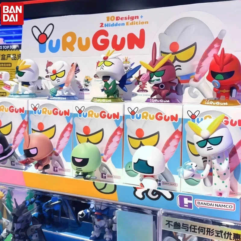 Фото Новая коллекционная фигурка Bandai Qmsv Gundam Yurugun Chibi Abstract Figure Model Unicorn Freedom для любителей хобби и коллекционеров №2