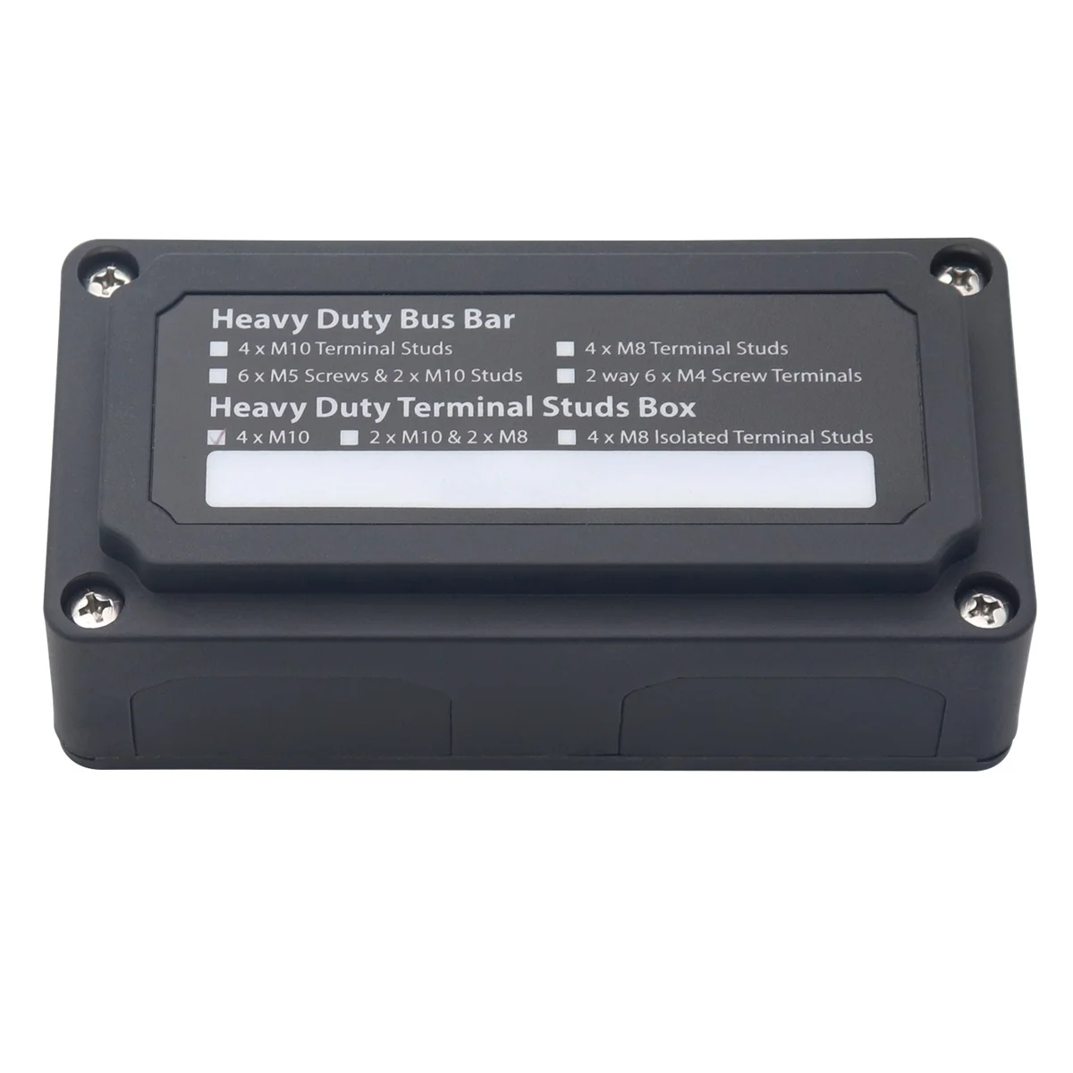 Распределительный блок шины 200А распределительный с 4 клеммными шпильками M10 (3/8