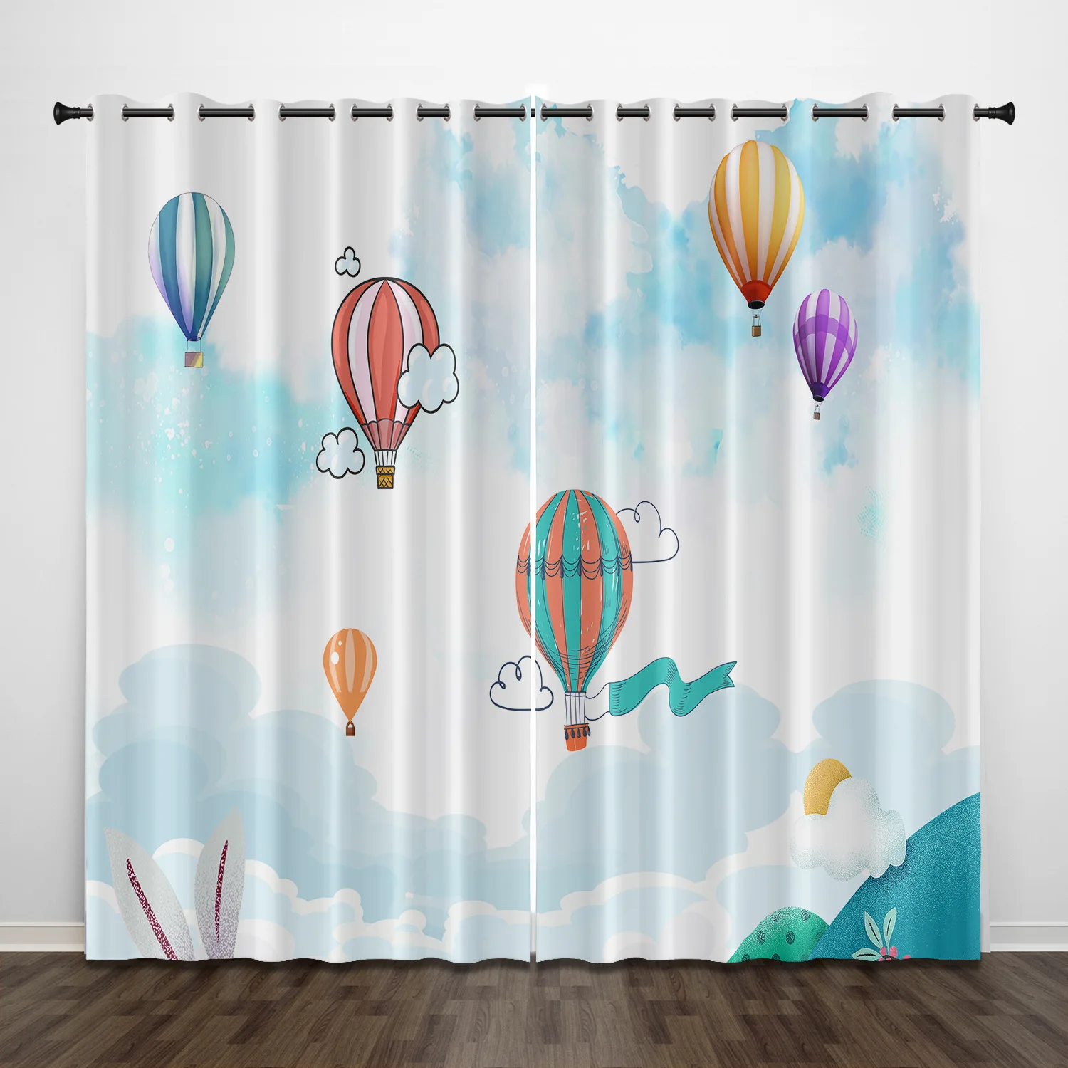 Затемняющие шторы с мультяшным цифровым принтом для детей занавески гостиной