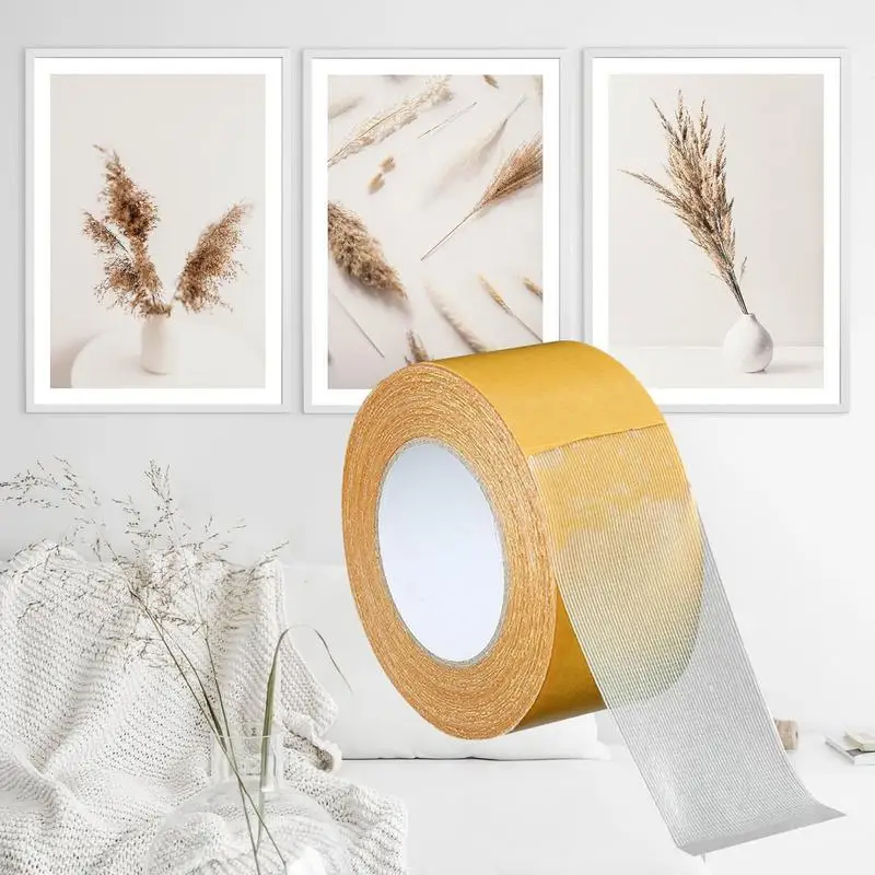 Двухсторонняя лента сверхпрочная 2 дюйма x 16 4 футов двухсторонняя сетчатая