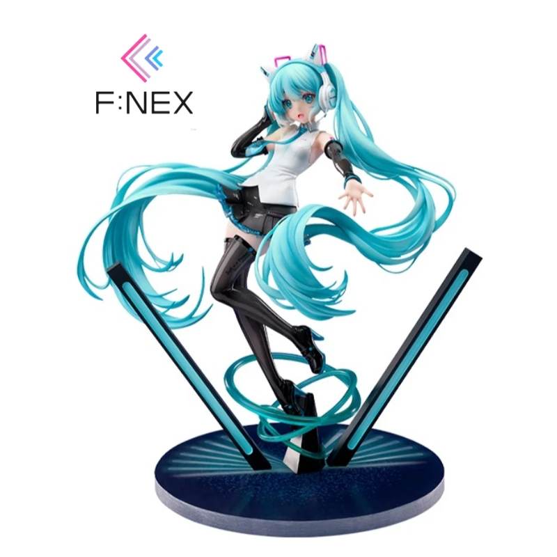

F:NEX×YOWU Hatsune Miku Cat's ear headphonesVer. Figures Models Anime Collectibles Toys Birthday Gifts Dolls Ornaments statue