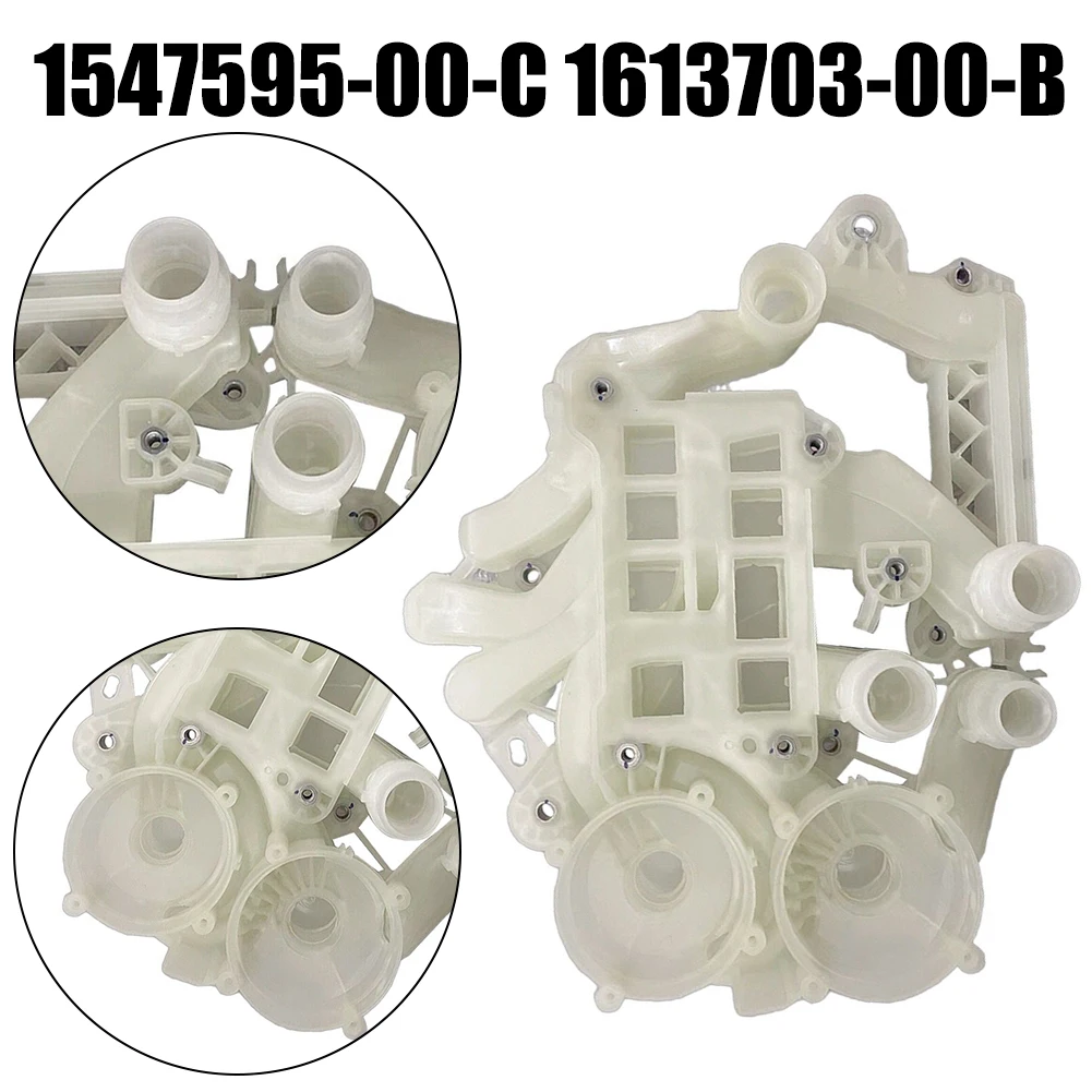 

Car Heat Pump Piping Cooling System Water Pump 1547595-00-C 1613703-00-B For Tesla Model 3/Y 2021-2023 ABS White Car Accessories