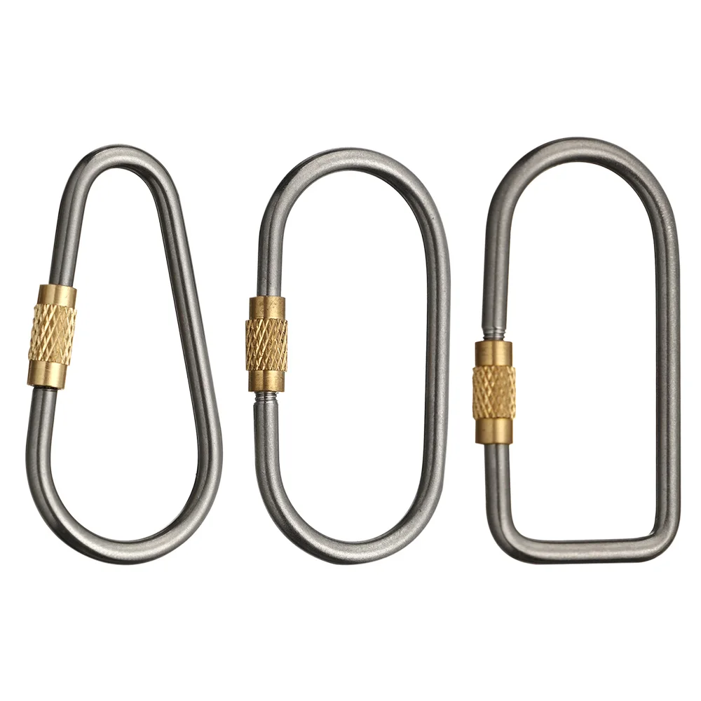 

2 шт., Тактический Карабин для ключей, из титанового сплава