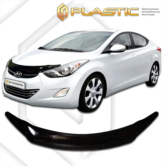 Дефлектор капота Classic черный Hyundai Elantra Год выпуска 2014-2015 |