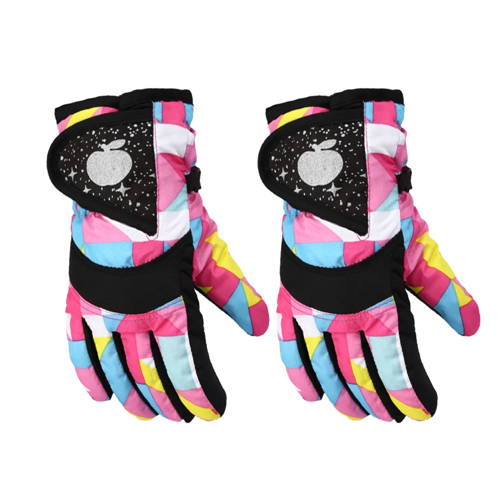 

Waterproof Keeping-warm Kids Winter Ski Gloves Boys Girls Cycling Camping Thickened Thermal Glove Hands Warming Cover