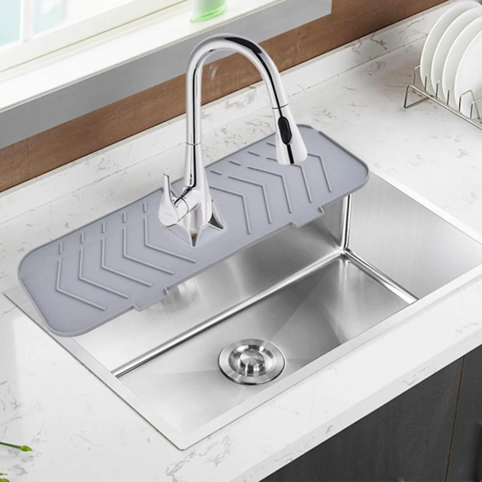 Недорогой смеситель с защитой от брызг для кухонной раковины силиконовая