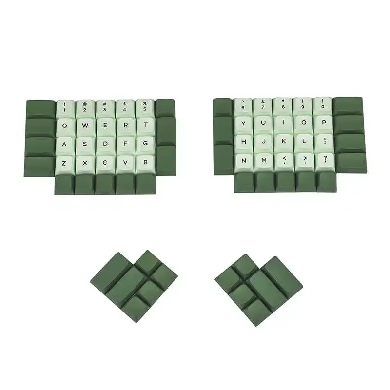 Фото ZDA профильные шариковые колпачки для клавиш Matcha Dye PBT MX переключатели для Ergo Ergodox Planck Preonic Lily58 механическая клавиатура №1