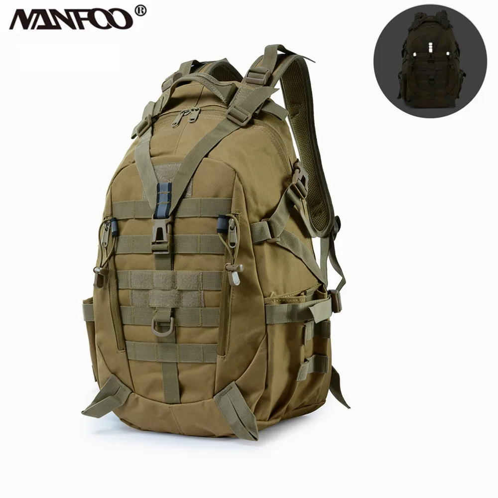 

Men's Climbing Hiking Cycling Double Shoulders Backpack 25L Tactical Camo Knapsack Professional Sports Multi-Functional Rucksack