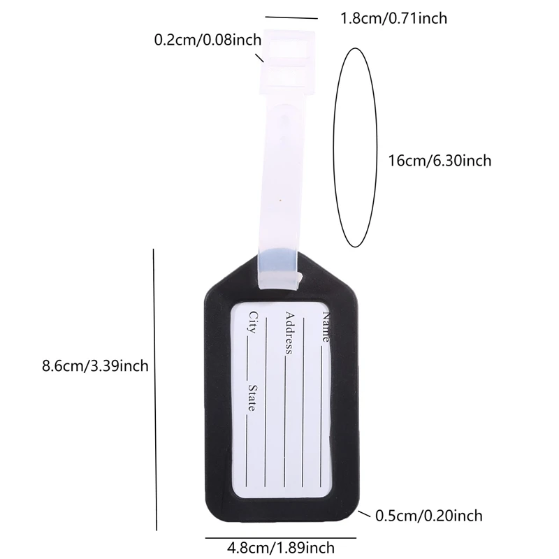 20 шт. ярлыки для багажа пластиковые бирки