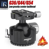 g54g44g36 professional tripod head low center gravity panoramic ball head double u notch with arca swiss quick release plate