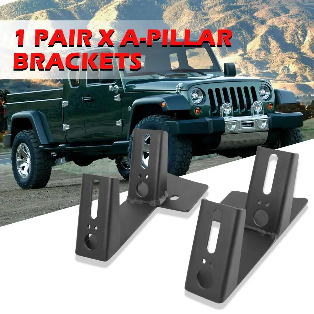 

A-Pillar Mounting Brackets Elaborate Manufacture Prolonged Durable Off-Road LED Work Light Bars for Jeep Wrangler