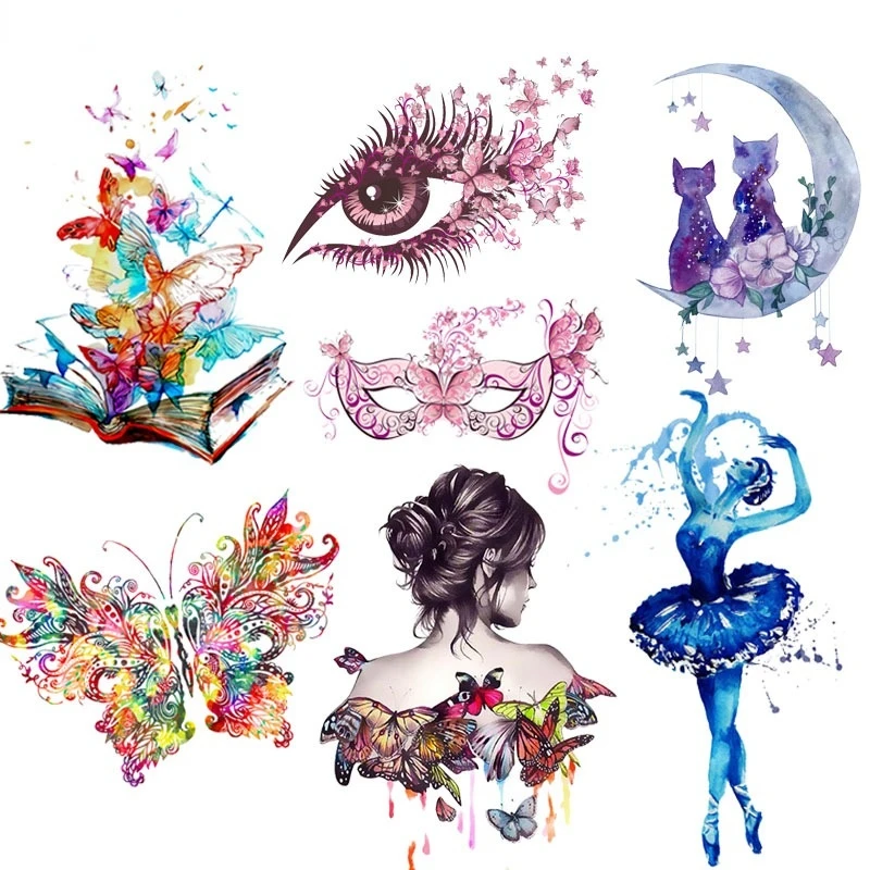 

Heat Transfer Owl Butterfly Iron On Transfers T Shirt Cartoon Car Thermo Stickers Clothing Patch Applique Customizable Design
