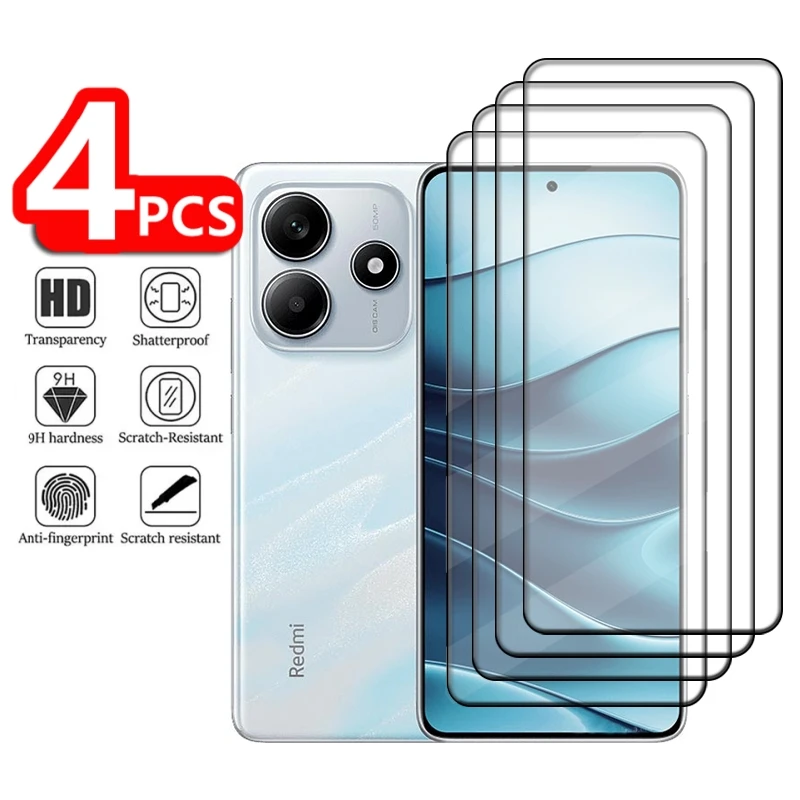 Фото 1/2/3/4 шт., Защитное стекло для Xiaomi Redmi Note 14 №1