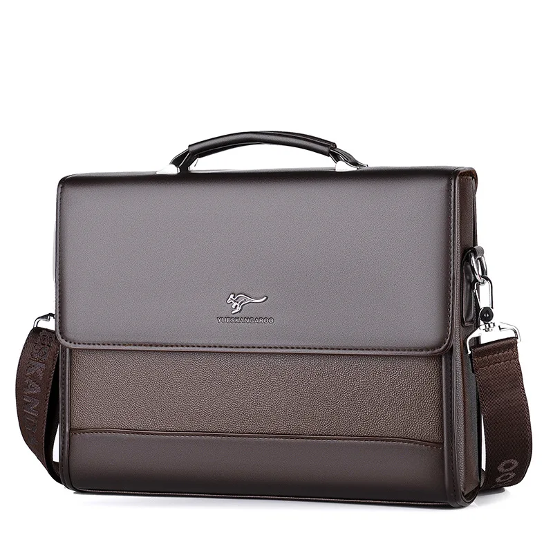 

Brand Documents Briefcase Pu Business For Organizer Laptop Shoulder Man Leather Handbags 2023 Tote Bag For Men Male Bags Men's