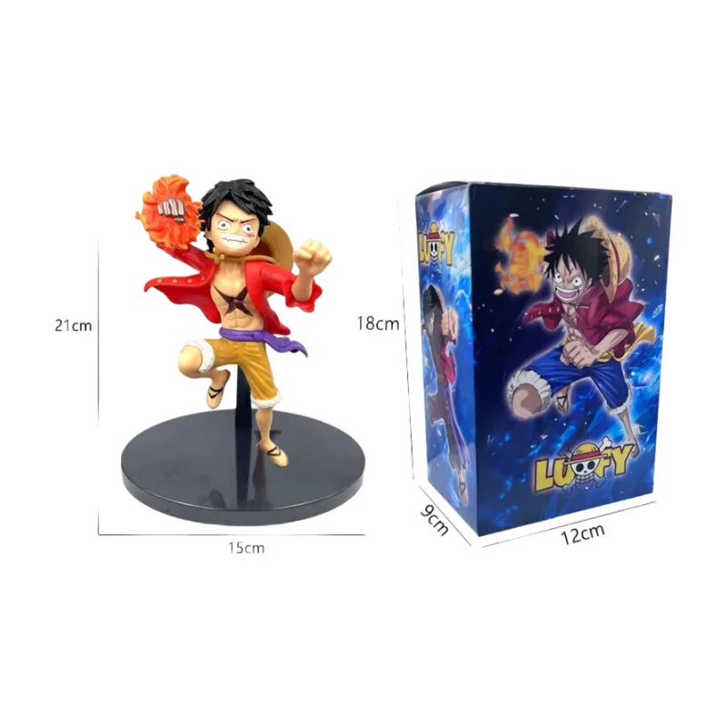 Фото Новая фигурка Луффи из One Piece: Пиратская группа в соломенных шляпах, боксёрская драка, анимационная модель ручной работы, подарок для мальчиков №3