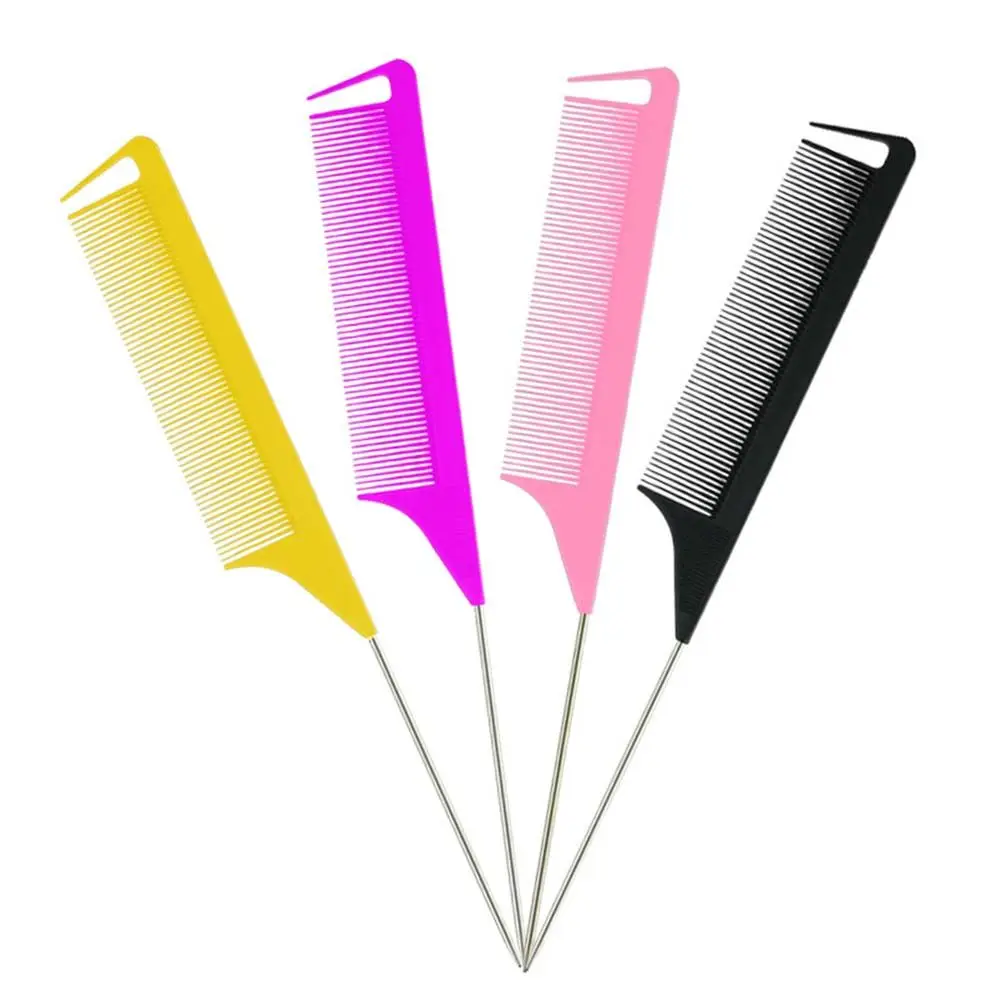 Металлическая булавка с мелкими зубьями отдельная расческа для волос