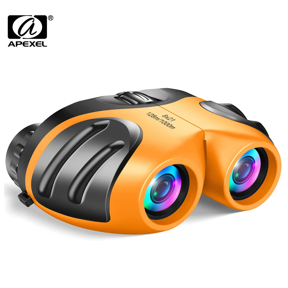 

APEXEL 8x21 Child Binoculars Bak-4 Prism Compact Kids Binocular for Bird Watching Hiking Camping equipment Boys Girls Kids Gifts