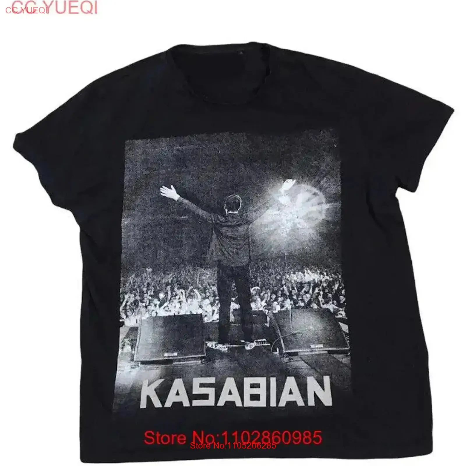 Фото Remake Kasabian 2013, подарок для фанатов, новая черная рубашка TE8564, винтажная стираная мягкая мужская универсальная дышащая модная повседневная одежда №1