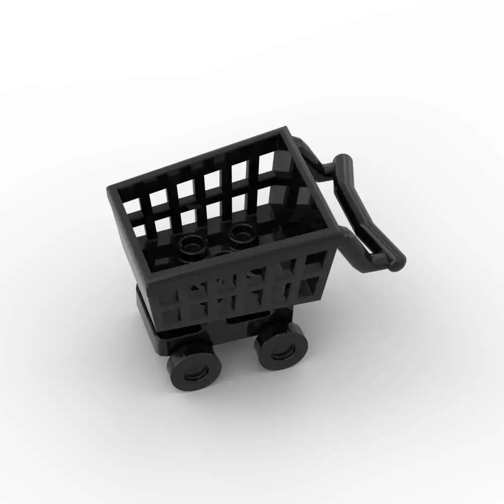 MOC 1 шт. 49649 2496 41362 тачка, комплект строительных блоков, ручная тележка, корзина для покупок, кирпичи, частицы, игрушка «сделай сам», детский подарок на день рождения (art.: 3920cd5fec1be) - 3920cd5fec1be