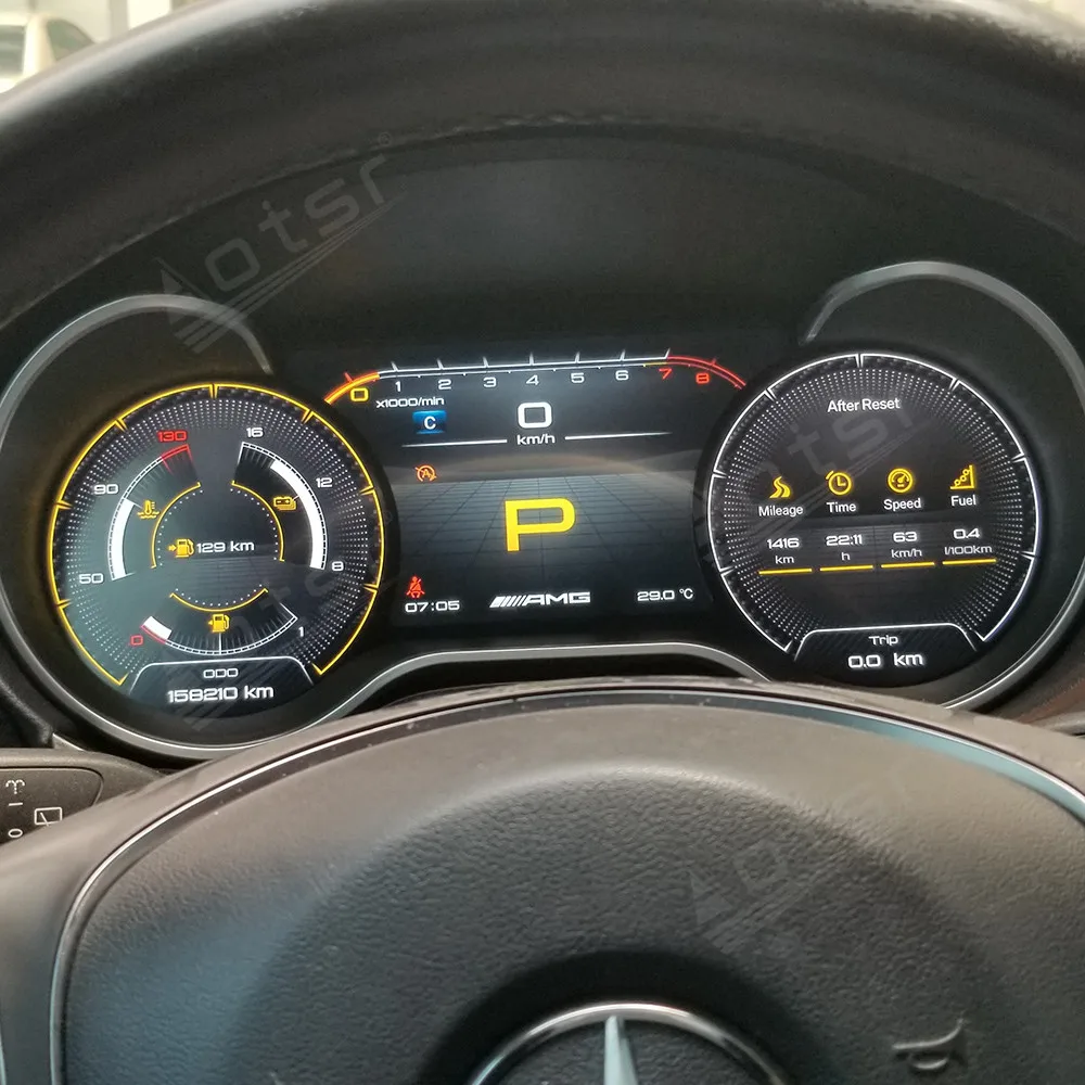 Android цифровой кластер виртуальный ЖК-дисплей приборной панели для Mercedes Benz R-Class GLE