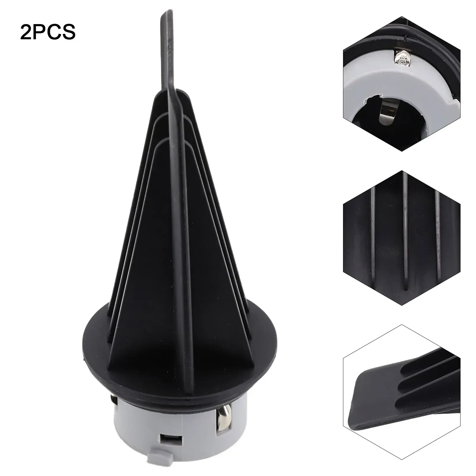 Женская розетка черная пластиковая и металлическая 2 шт. набор женских розеток