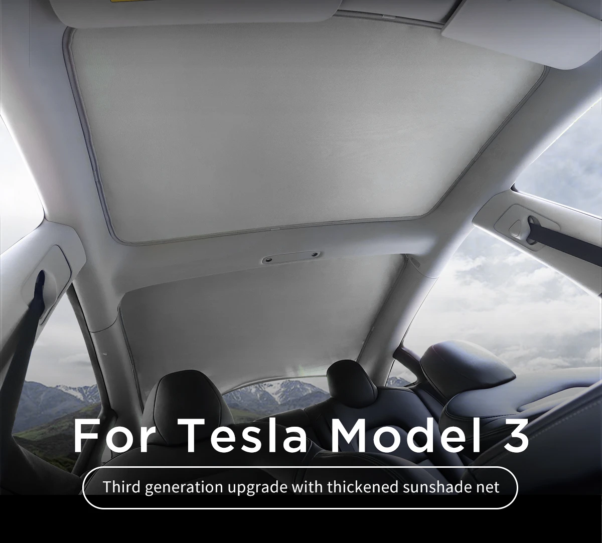 

Interior Accessories Sun Shades for Tesla Model 3 2017-2022 Front Rear Sunroof Windshield Blind Shading Net Sunshade Model3