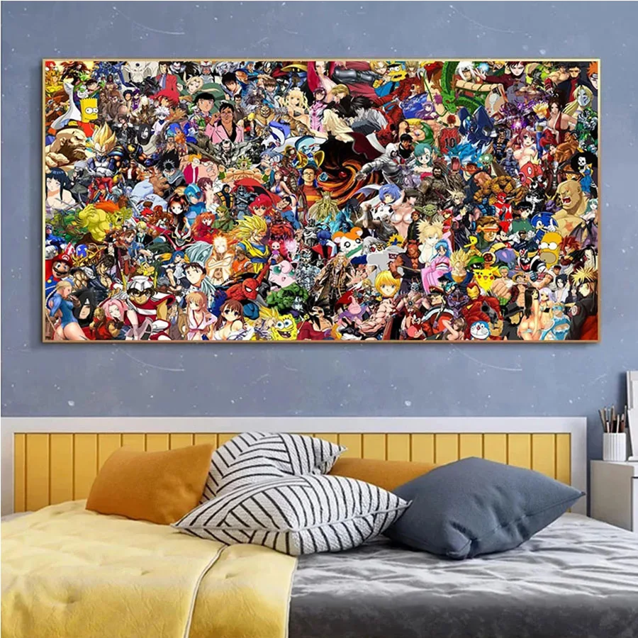 

5D DIY Diamond Painting Bandai Anime Dragon Ball Full Square Round Diamond Embroidery Rhinestones Children's Bedroom Decor Gift