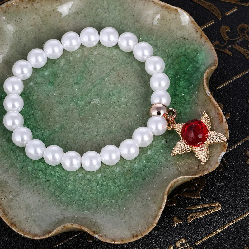 

ZOSHI Simulated Pearl Beaded Bracelets for Women Girls Cute Star Rabbit Pendant Charms Bracelet Fashion Jewelry