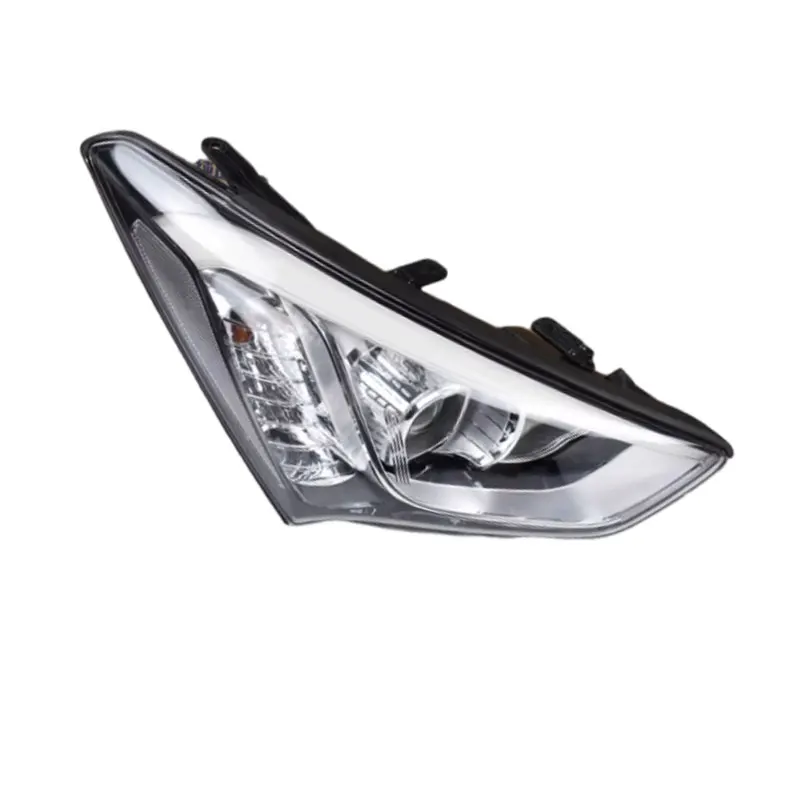 Фото ﻿   Для Hyundai Santa Fe (IX45) 2013-2015: передняя фара, галогенная лампа, аксессуар для автомобиля, фара в бампер №3