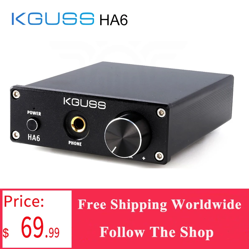 Усилитель звука высокой мощности KGUSS HA6 TPA3116D2 класса D с выходом для наушников