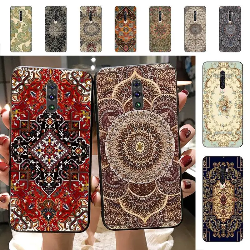 

Persian rug art Phone Case for Vivo Y91C Y11 17 19 17 67 81 Oppo A9 2020 Realme c3
