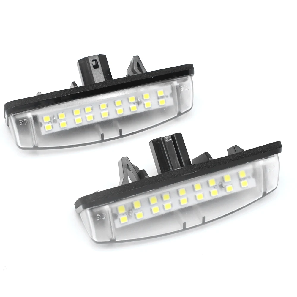 2pcs For Toyota Camry 40 V40 XV40 Aurion XV40 Prius Echo Belta CANBUS LED Car Number License Tail Plate Lights Lamp Bulb
