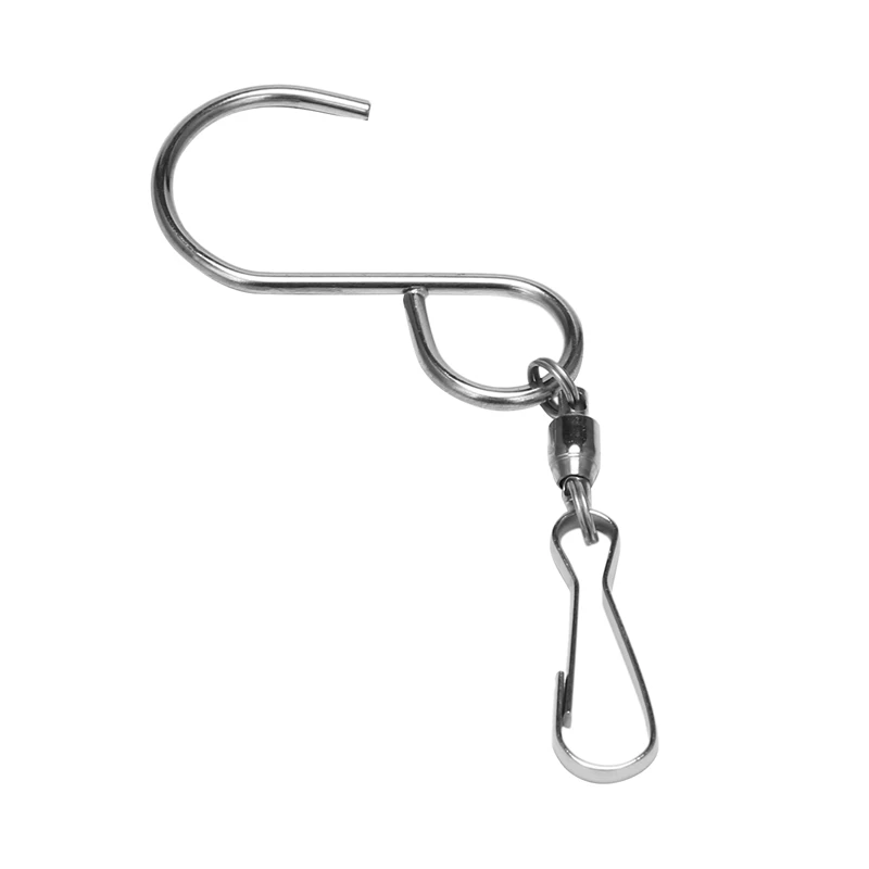 Вращающиеся крючки с клипсой из нержавеющей стали для ветряных спиннеров, кристаллических вихрей и других украшений на вечеринки.