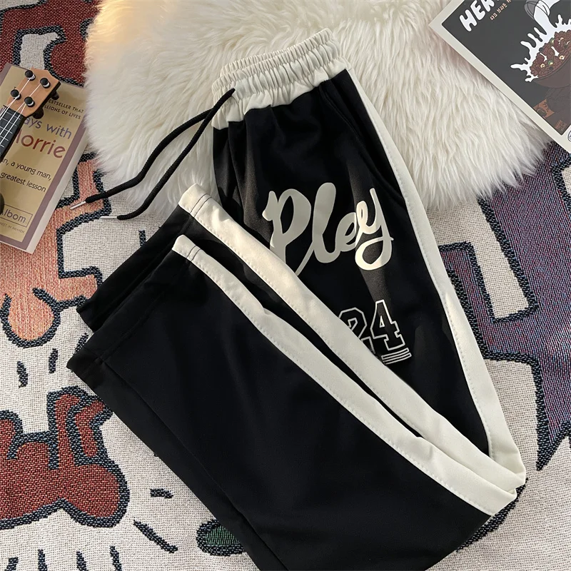 Мужские драпированные спортивные штаны в стиле хип-хоп High Street осенне-зимние с