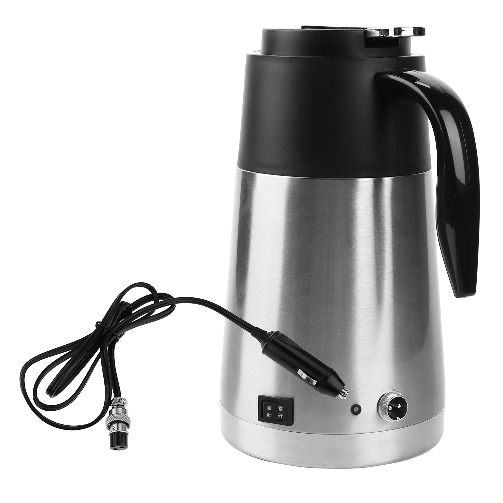 

24V 1300ml Stainless Steel Car Truck Travel Electric Kettle Pot Heated Water Cup Car