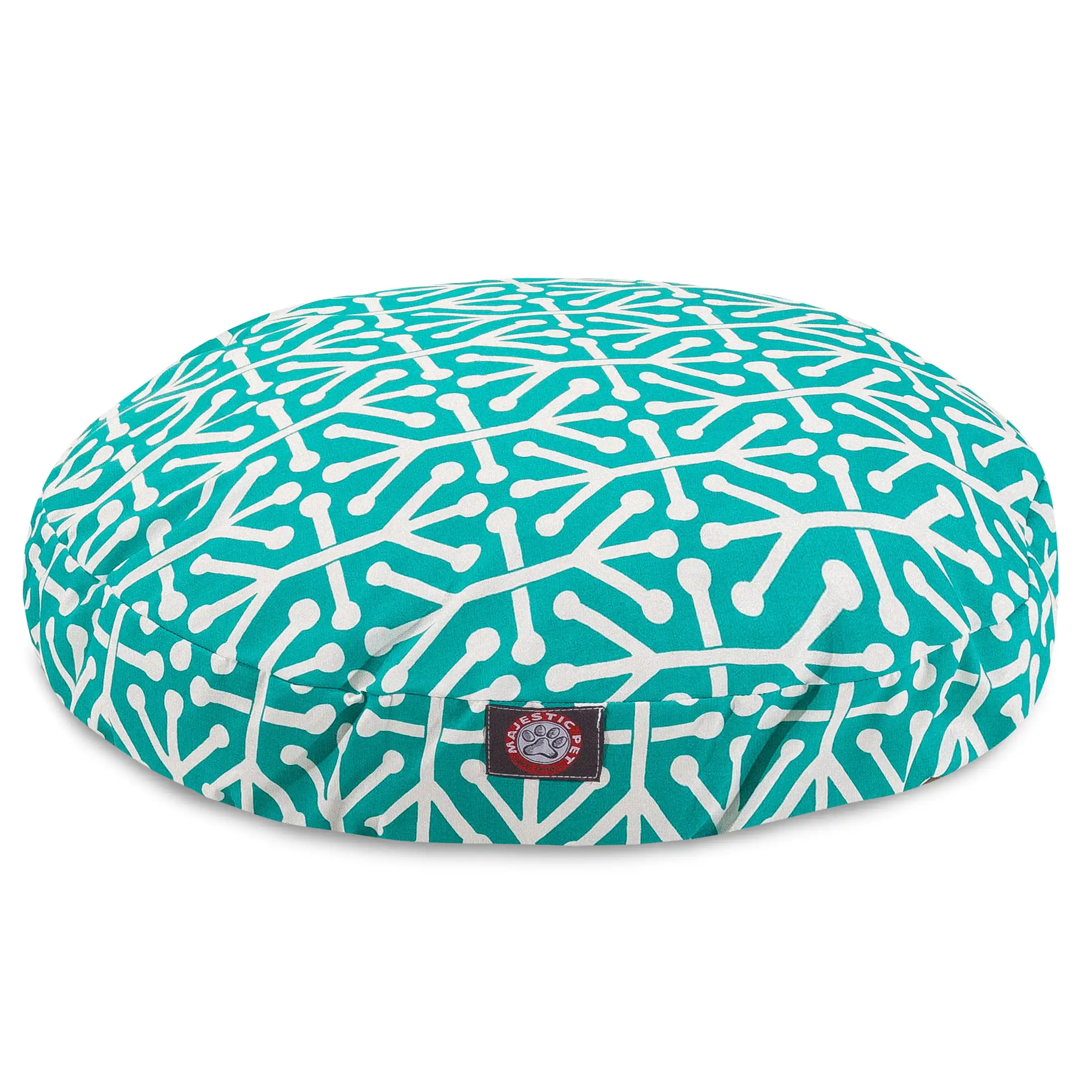

HMTX | Aruba Round Pet Bed For Dogs, Removable Cover, Pacific, Medium