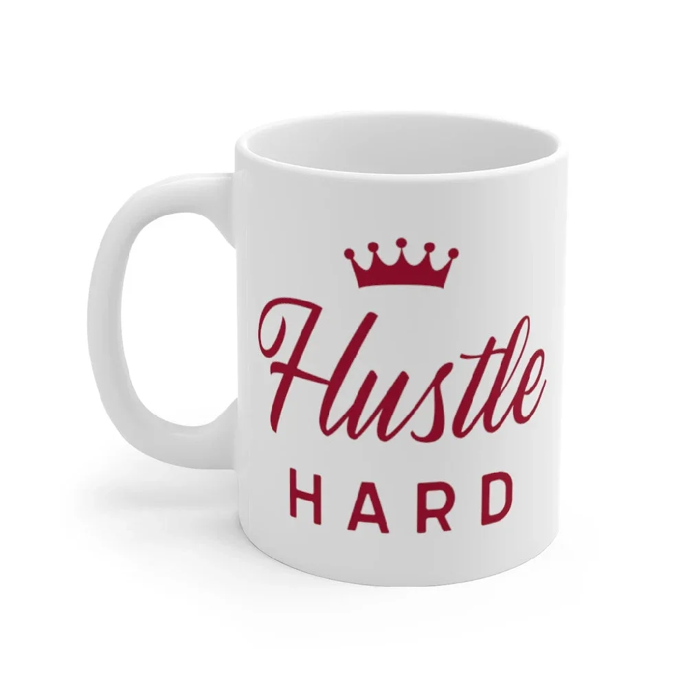 

JMT Hustle Hard Mug with Crown Gift