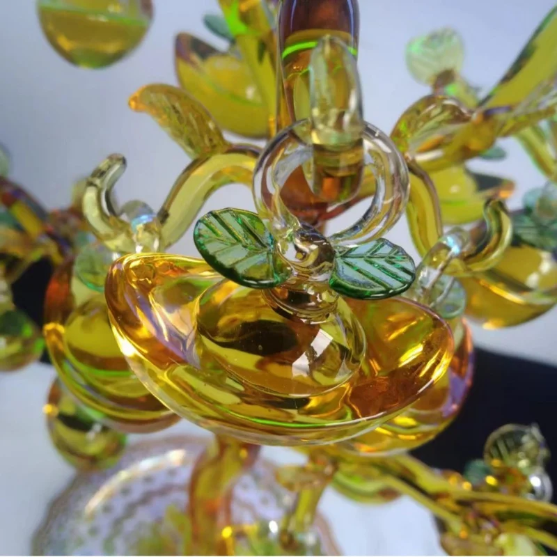 Украшение Tiktok в виде драгоценных камней Листьев украшение на удачу для гостиной