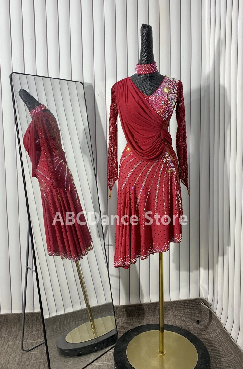 Женское платье для соревнований по латинским танцам BaileSalsa Rhythm США 10