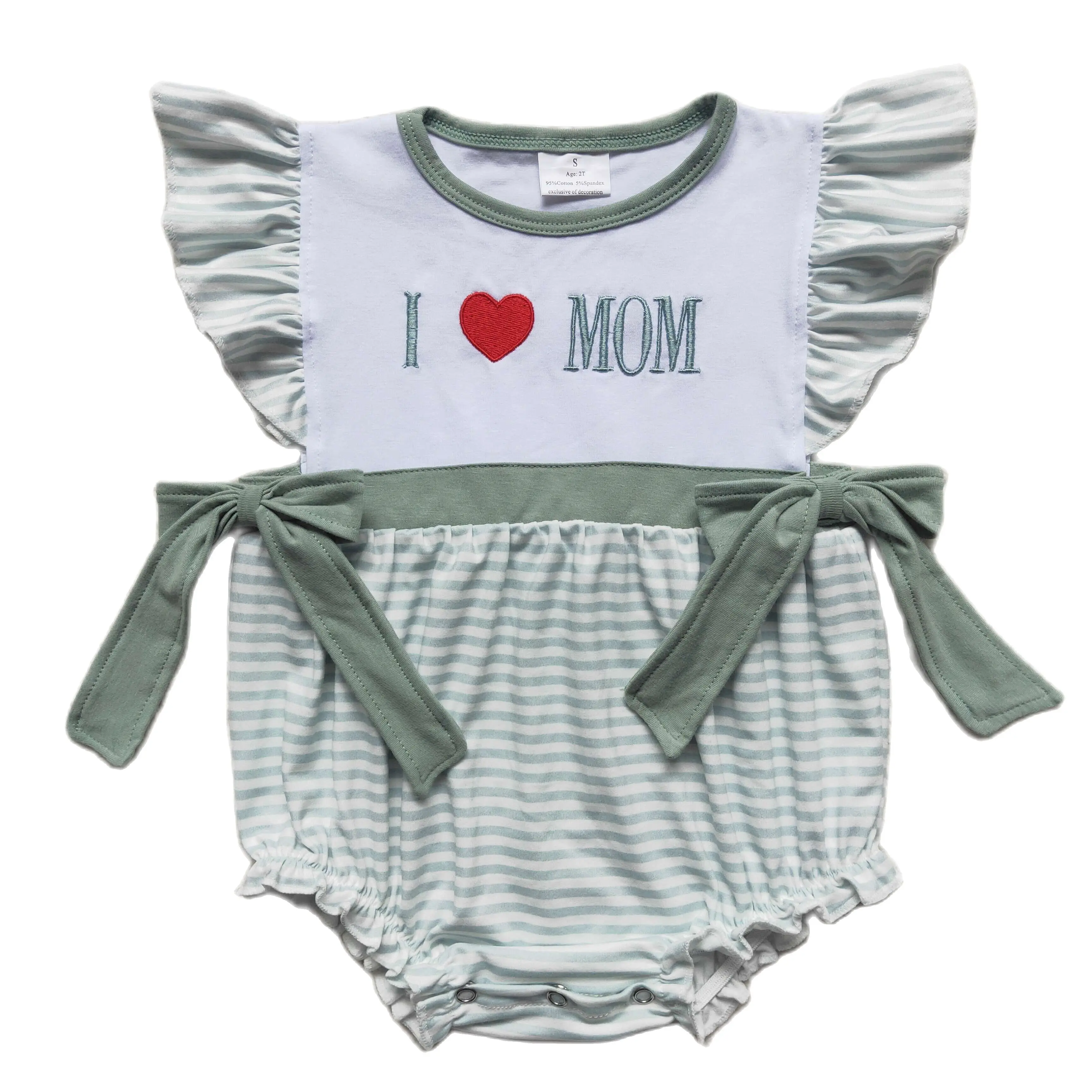 

Детская одежда на День Матери с вышивкой надписью «I Love Mom»