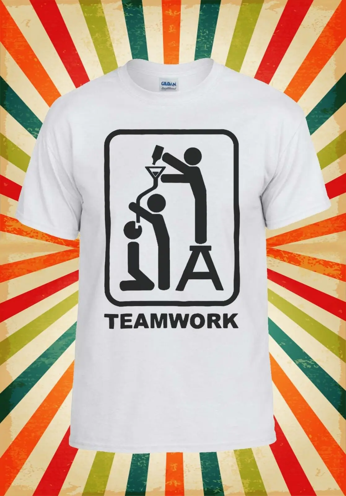 Командная работа пивной Бонг воронка труба крутой жилет футболка 688