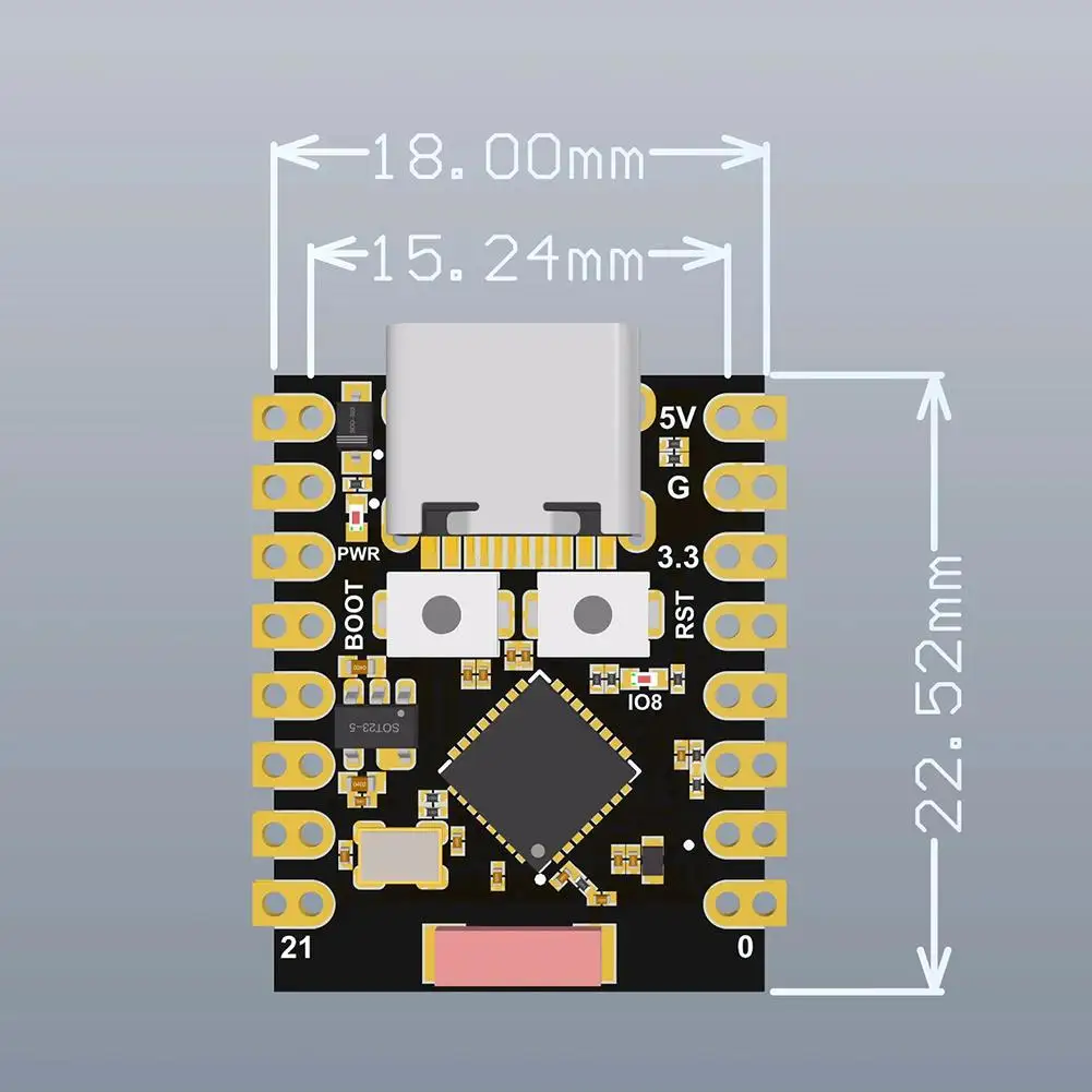 Детская плата для разработки Esp32 Supermini Wifi Bluetooth 5 0 форма Esp32c3fn4 Q3i8