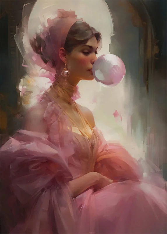 

Художественный постер fashionista Современный портрет женщины на холсте