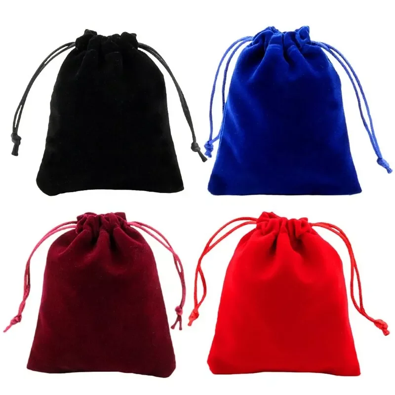 

2023NEW Jewelry storage bag Packing Drawstring Velvet Pouch Sachet Gift Bag For Jewelry Wedding Things Party Bead Container Stor