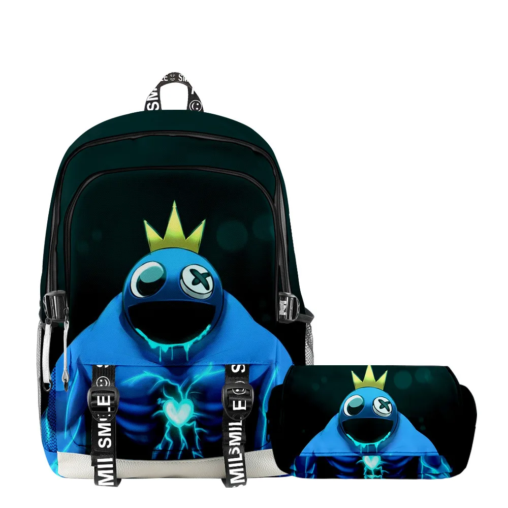 

Радужный школьный ранец для мальчиков и девочек, рюкзак для учеников начальной и средней школы с мультипликационным аниме, ранцы для учеников