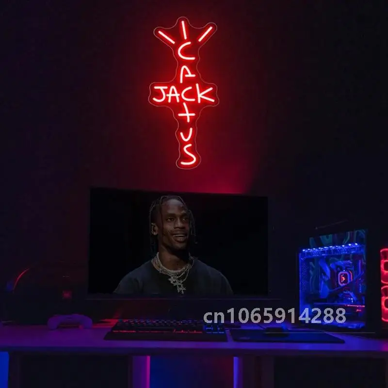 Неоновая вывеска на заказ Кактус Джек светодиодная неоновая украшение для дома