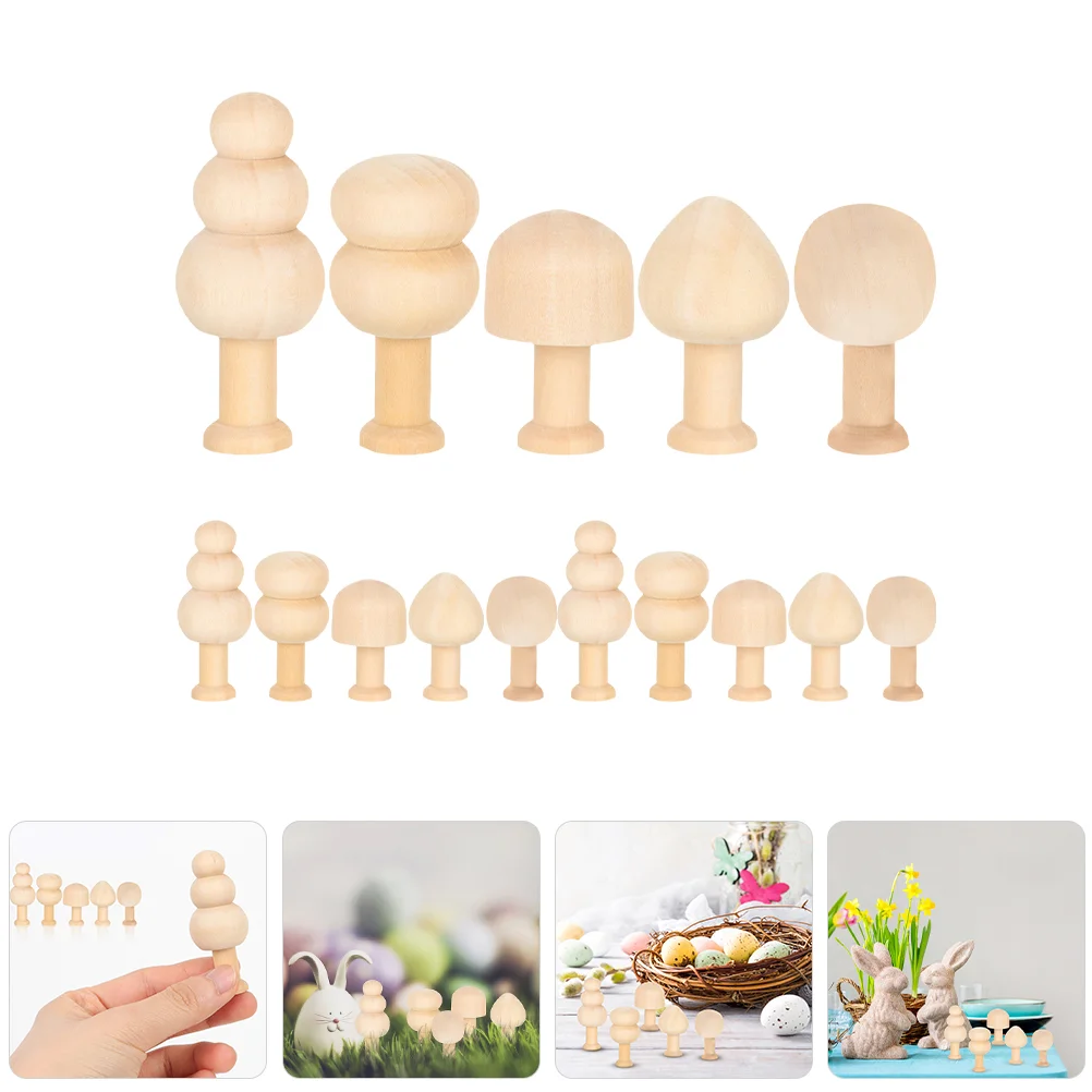 

DIY Graffiti Wooden Tree Unfinished Christmas Trees Painting Decorations Crafts